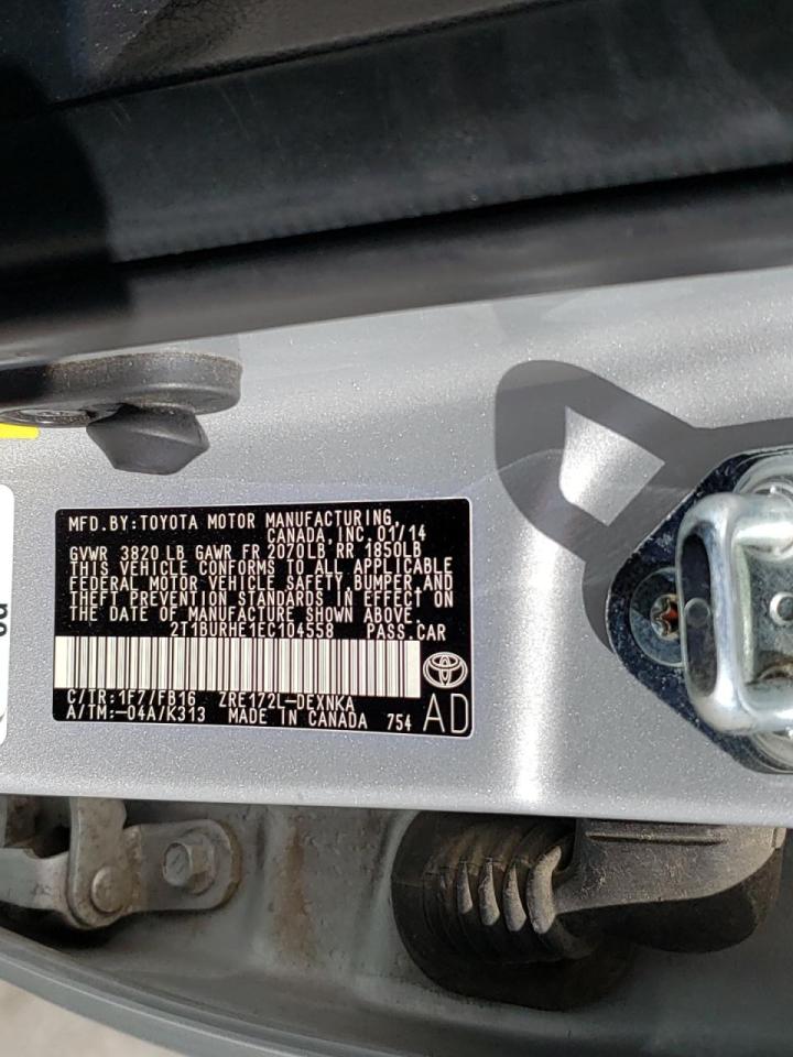 Photo 10 from auction – 2014 TOYOTA COROLLA L with VIN 2T1BURHE1EC104558