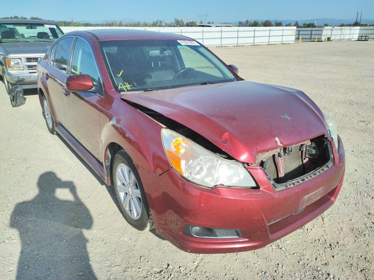 SUBARU LEGACY 2.5 2010 with VIN 4S3BMBG69A3229456 - Photo from auction