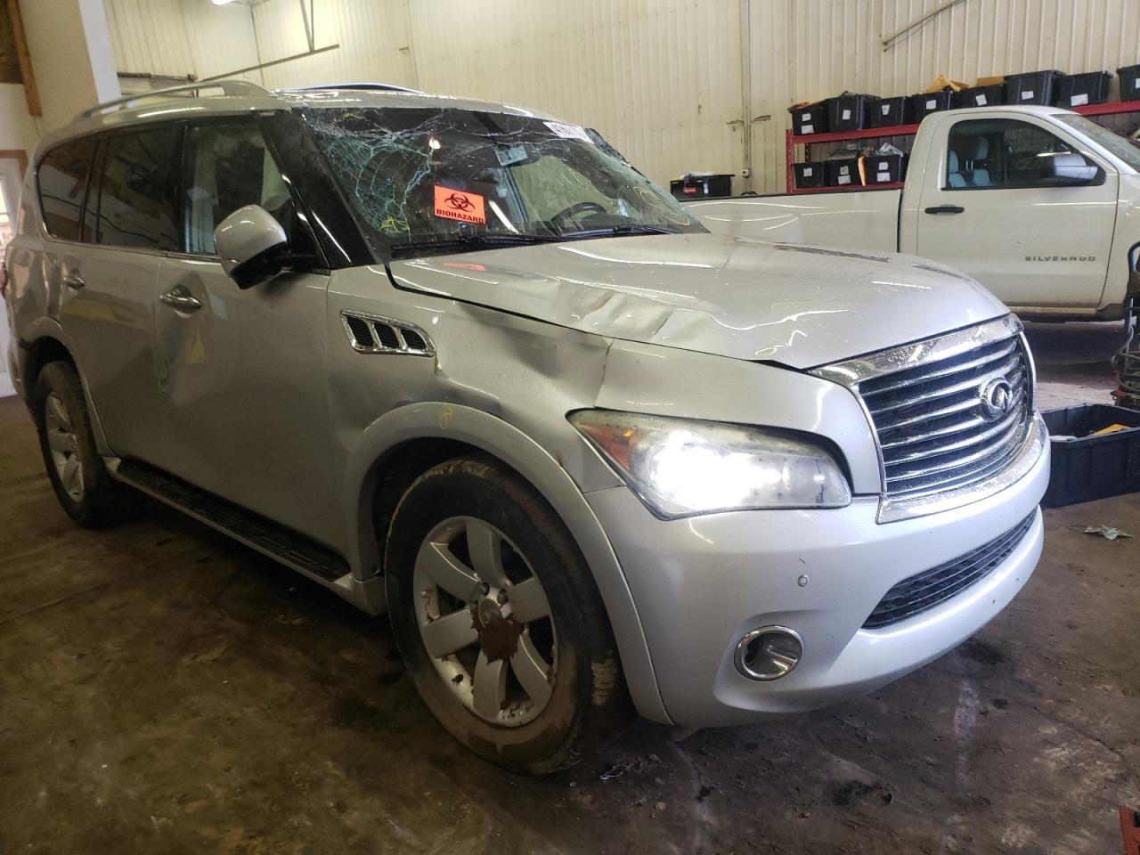 INFINITI QX56 2011 with VIN JN8AZ2NEXB9004053 - Photo from auction