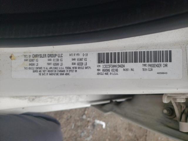 Photo 10 from auction – 2010 CHRYSLER SEBRING LI with VIN 1C3CC5FD0AN194694