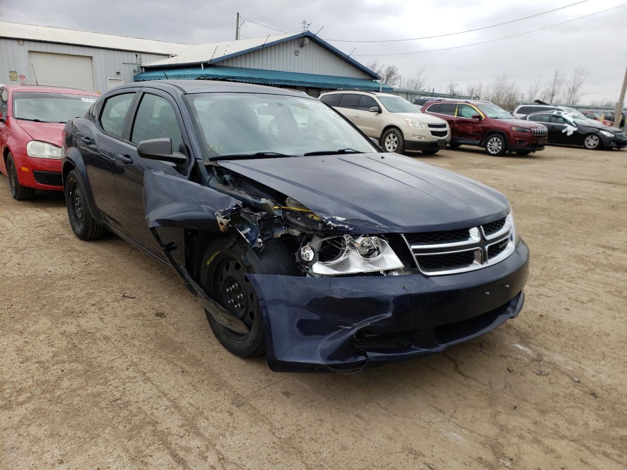 DODGE AVENGER SE 2013 with VIN 1C3CDZAB3DN614009 - Photo from auction