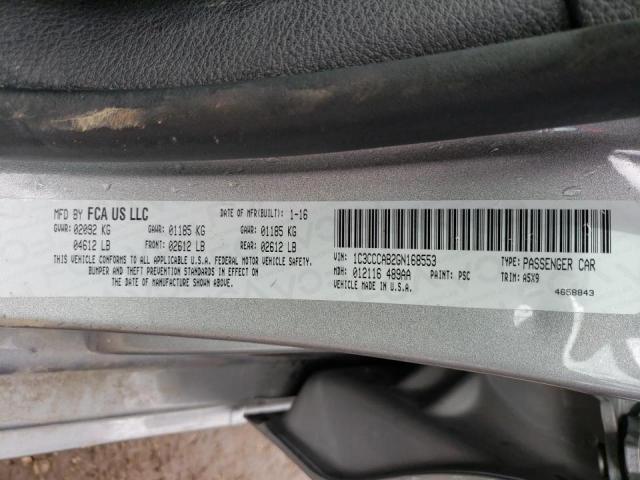Photo 10 from auction – 2016 CHRYSLER 200 LIMITE with VIN 1C3CCCAB2GN168553