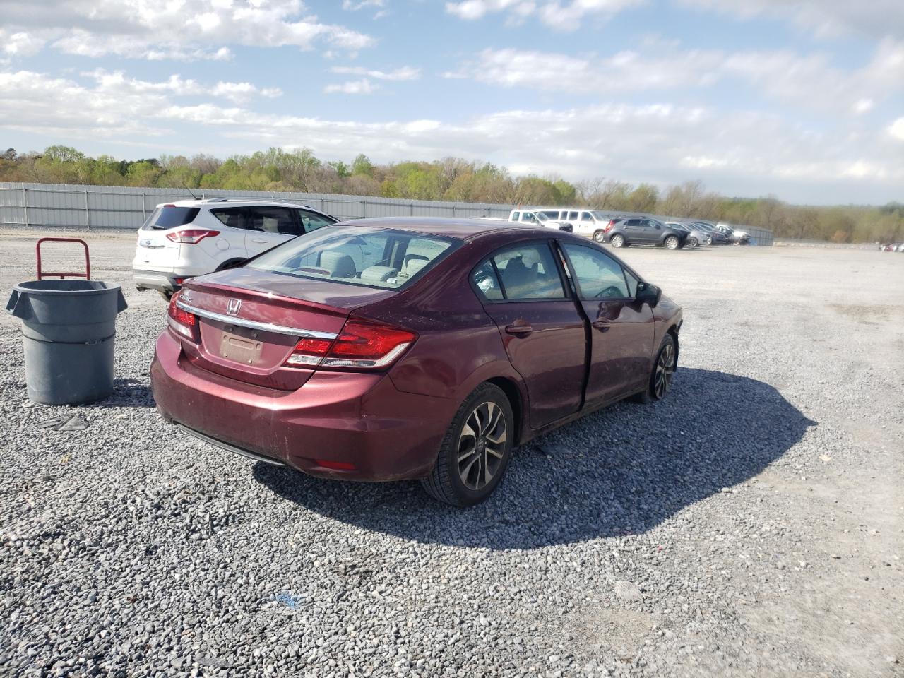 Photo 4 from auction – 2014 HONDA CIVIC EX with VIN 2HGFB2F8XEH539890