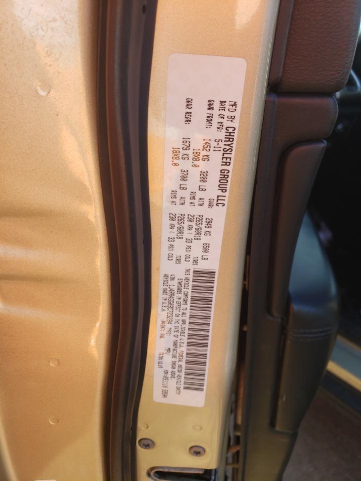 Photo 10 from auction – 2011 JEEP GRAND CHER with VIN 1J4RR4GG0BC723284