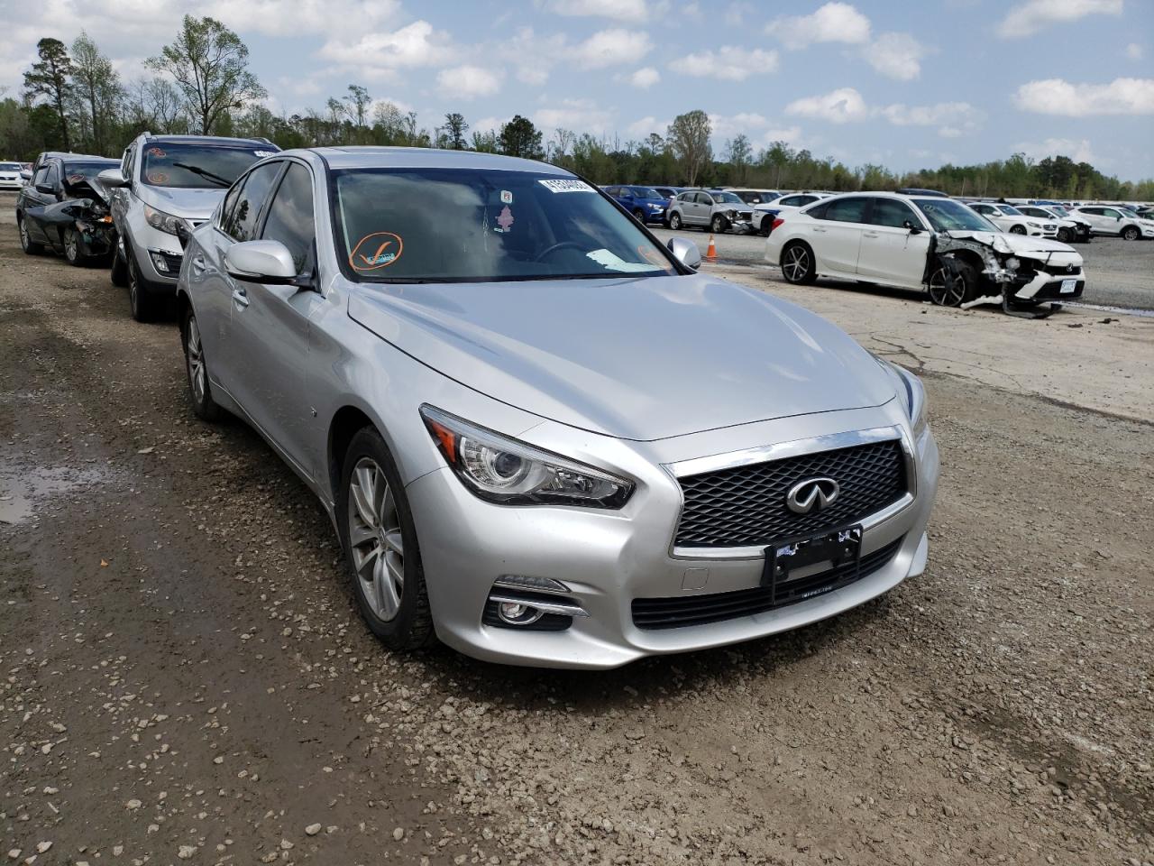 INFINITI Q50 BASE 2015 with VIN JN1BV7AR0FM417817 - Photo from auction