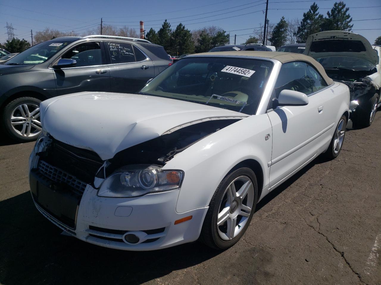 Photo 2 from auction – 2007 AUDI A4 2.0T CA with VIN WAUDF48H57K034738