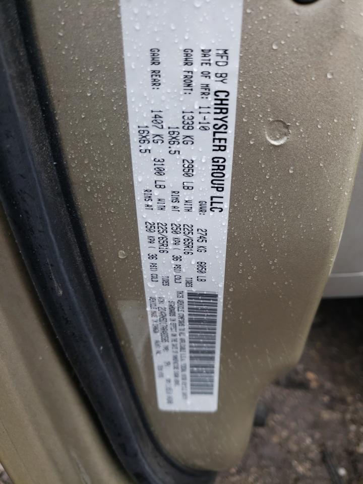 Photo 10 from auction – 2010 DODGE GRAND CARA with VIN 2D4RN5D17AR483585