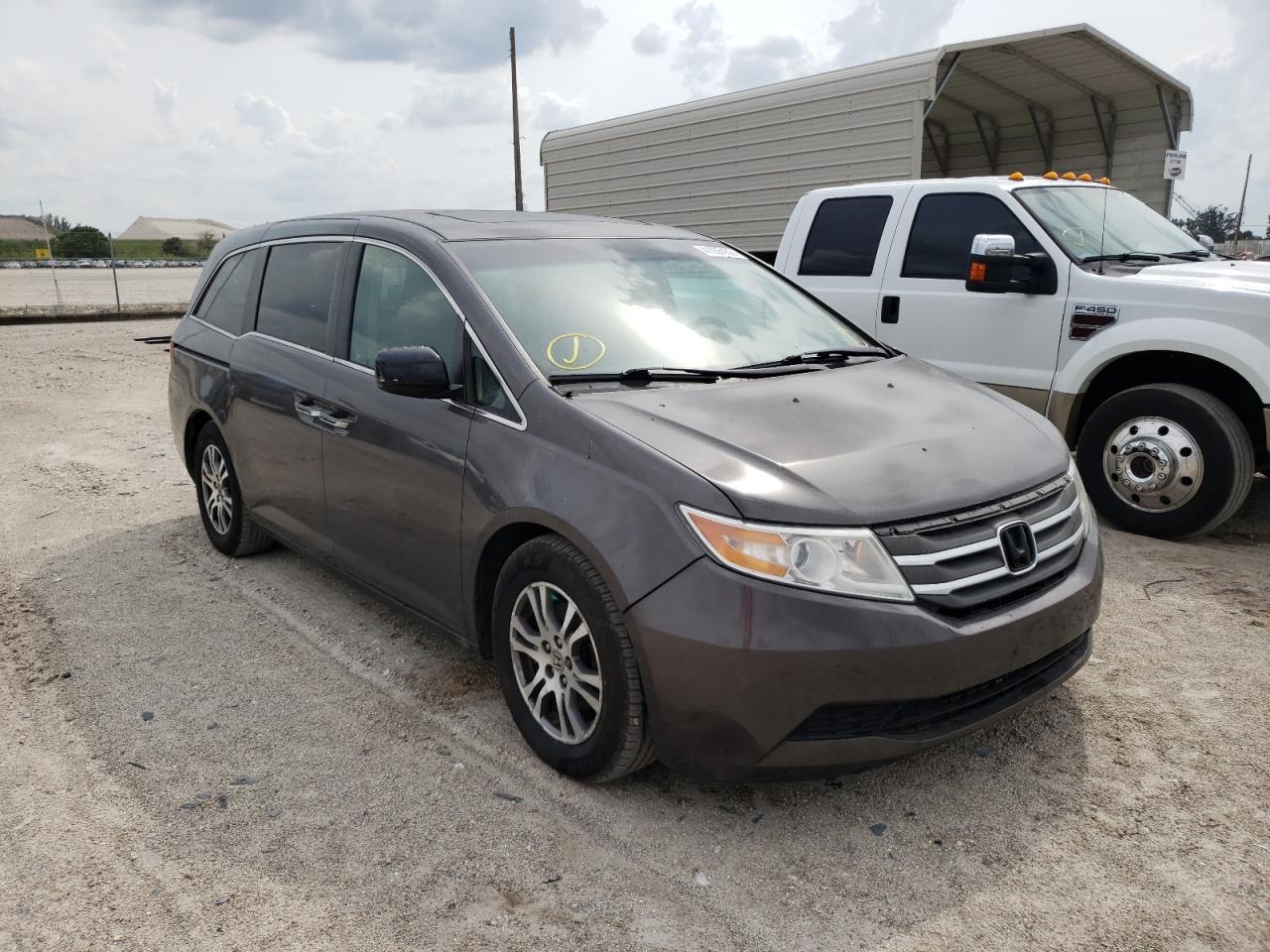 HONDA ODYSSEY EX 2012 with VIN 5FNRL5H66CB133517 - Photo from auction