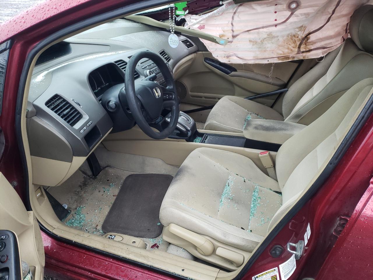 Photo 5 from auction – 2007 HONDA CIVIC LX with VIN 2HGFA16587H513035