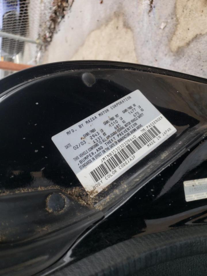صورة رقم 10 من المزاد - 2003 MAZDA MX-5 MIATA مع VIN JM1NB353030309640