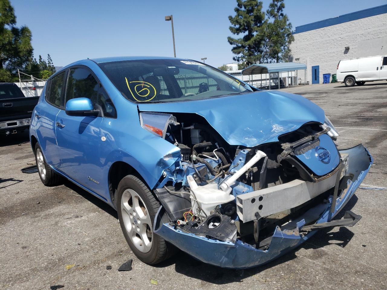 NISSAN LEAF SV 2012 with VIN JN1AZ0CP9CT022958 - Photo from auction