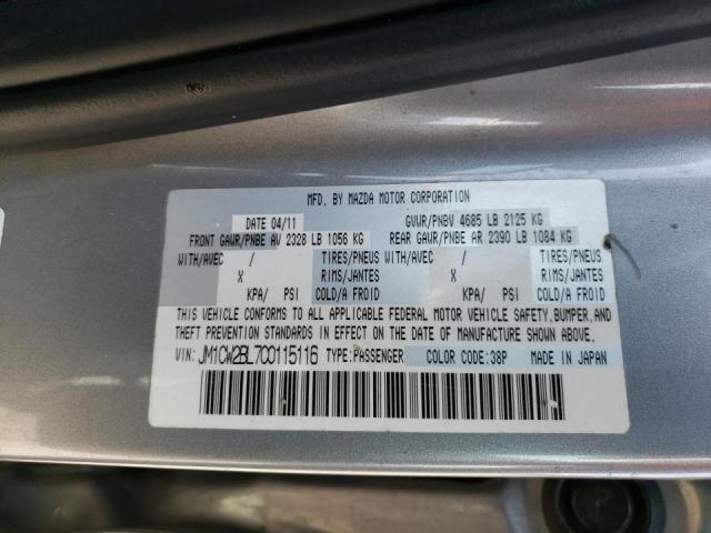 Photo 10 from auction – 2012 MAZDA 5 with VIN JM1CW2BL7C0115116
