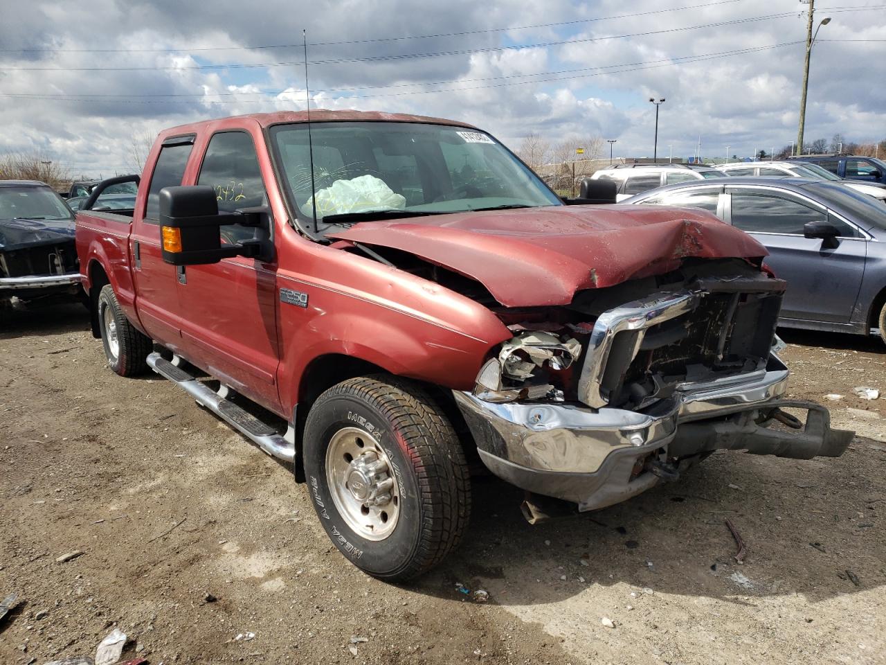FORD F250 SUPER 2003 with VIN 1FTNW20L13ED30103 - Photo from auction