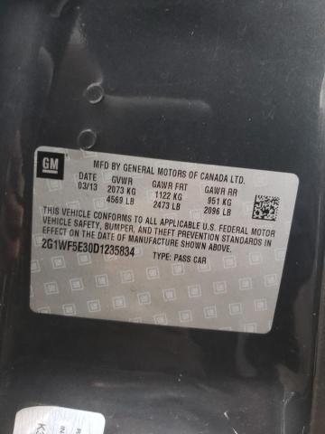 Zdjęcie 10 z aukcji – 2013 CHEVROLET IMPALA LS z VIN 2G1WF5E30D1235834