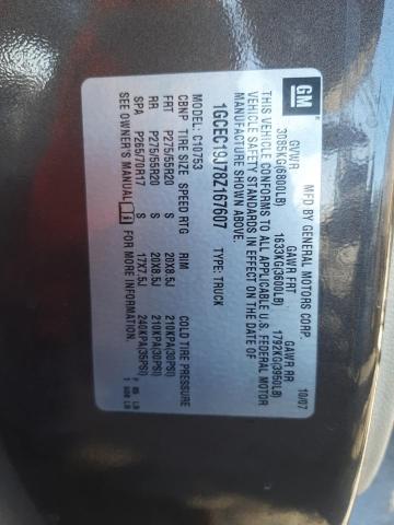 Photo 10 from auction – 2008 CHEVROLET SILVERADO with VIN 1GCEC19J78Z167607