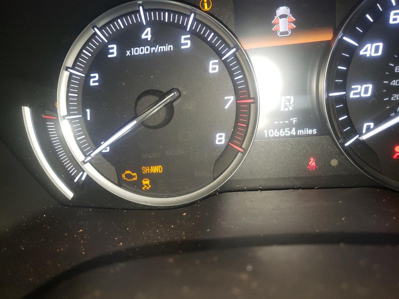 Photo 8 from auction – 2016 ACURA MDX TECHNO with VIN 5FRYD4H47GB002277