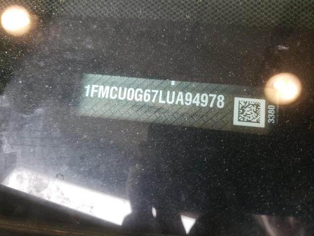 Photo 10 from auction – 2020 FORD ESCAPE SE with VIN 1FMCU0G67LUA94978