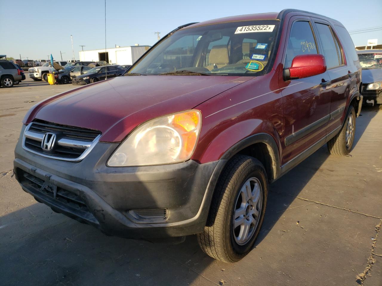 Photo 2 from auction – 2004 HONDA CR-V EX with VIN JHLRD78834C000502