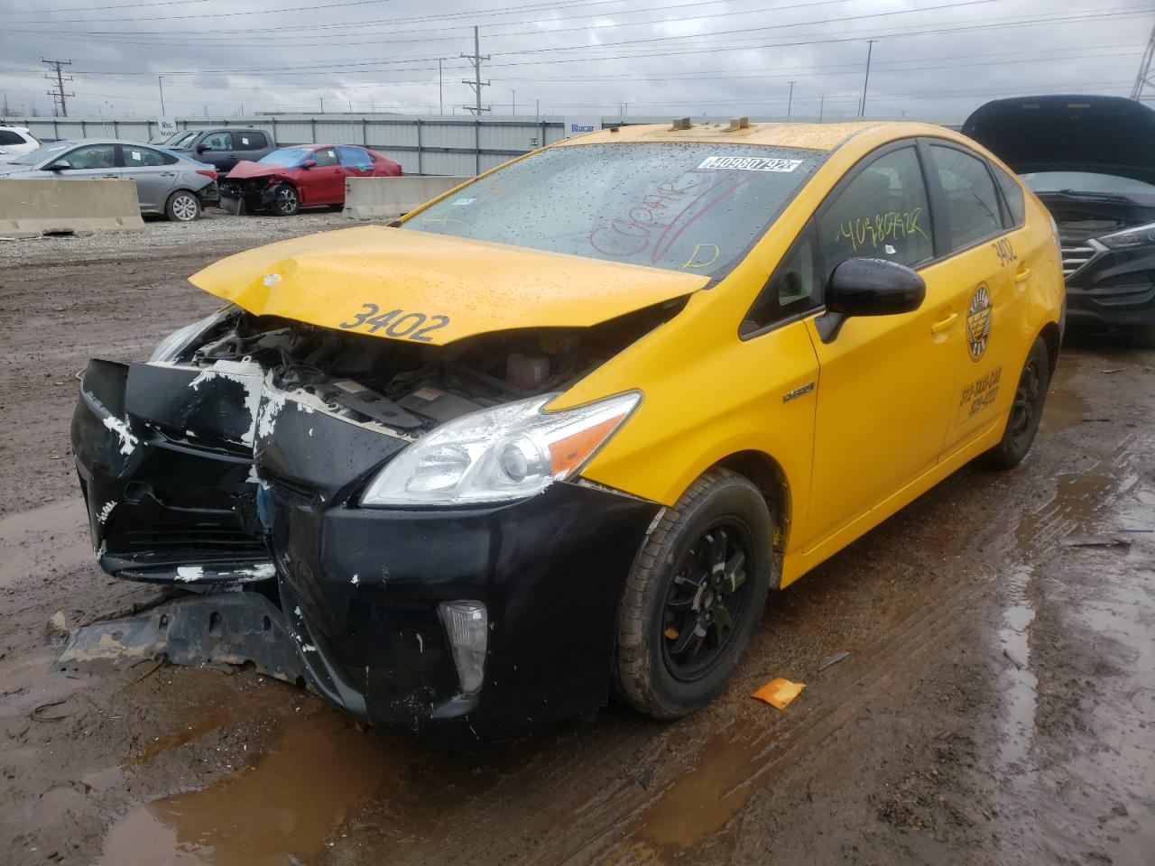 Photo 2 from auction – 2015 TOYOTA PRIUS with VIN JTDKN3DU1F1927181