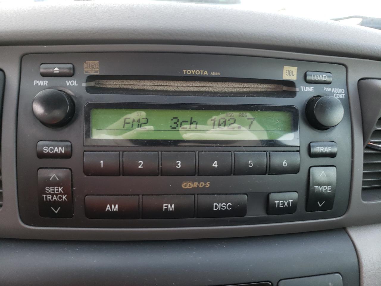 Photo 9 from auction – 2006 TOYOTA COROLLA CE with VIN 1NXBR32E66Z593952