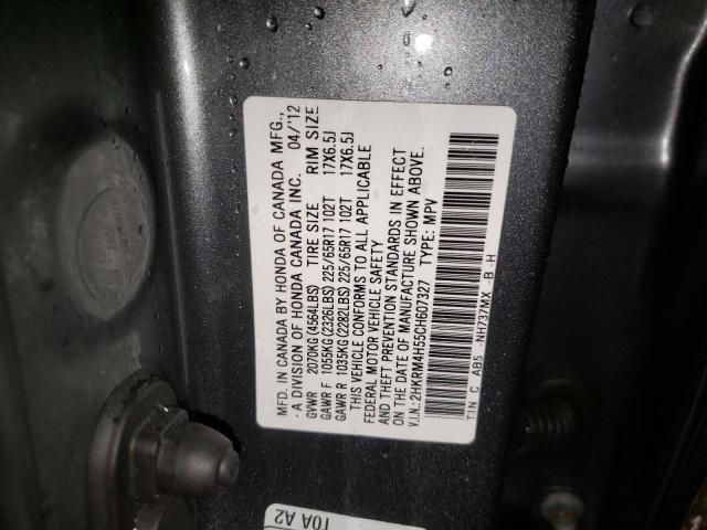 Photo 10 from auction – 2012 HONDA CR-V EX with VIN 2HKRM4H55CH607327