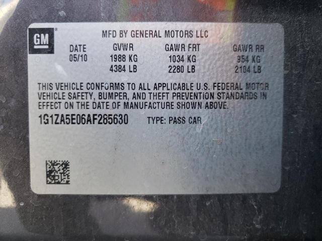 Photo 10 from auction – 2010 CHEVROLET MALIBU LS with VIN 1G1ZA5E06AF285630