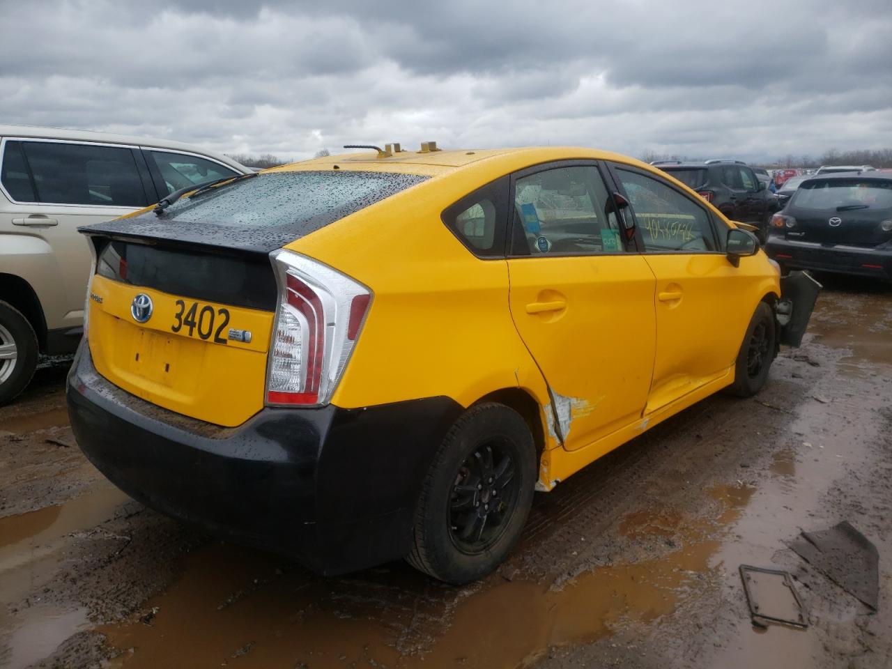 Photo 4 from auction – 2015 TOYOTA PRIUS with VIN JTDKN3DU1F1927181
