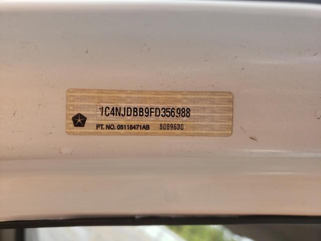 Photo 10 from auction – 2015 JEEP COMPASS SP with VIN 1C4NJDBB9FD356988