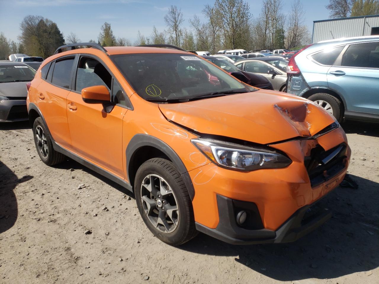 SUBARU CROSSTREK 2018 with VIN JF2GTABC7JH296111 - Photo from auction