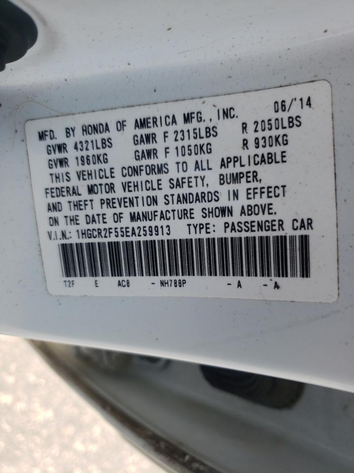Photo 10 from auction – 2014 HONDA ACCORD SPO with VIN 1HGCR2F55EA259913