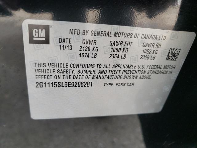 Photo 10 from auction – 2014 CHEVROLET IMPALA LT with VIN 2G1115SL5E9206281