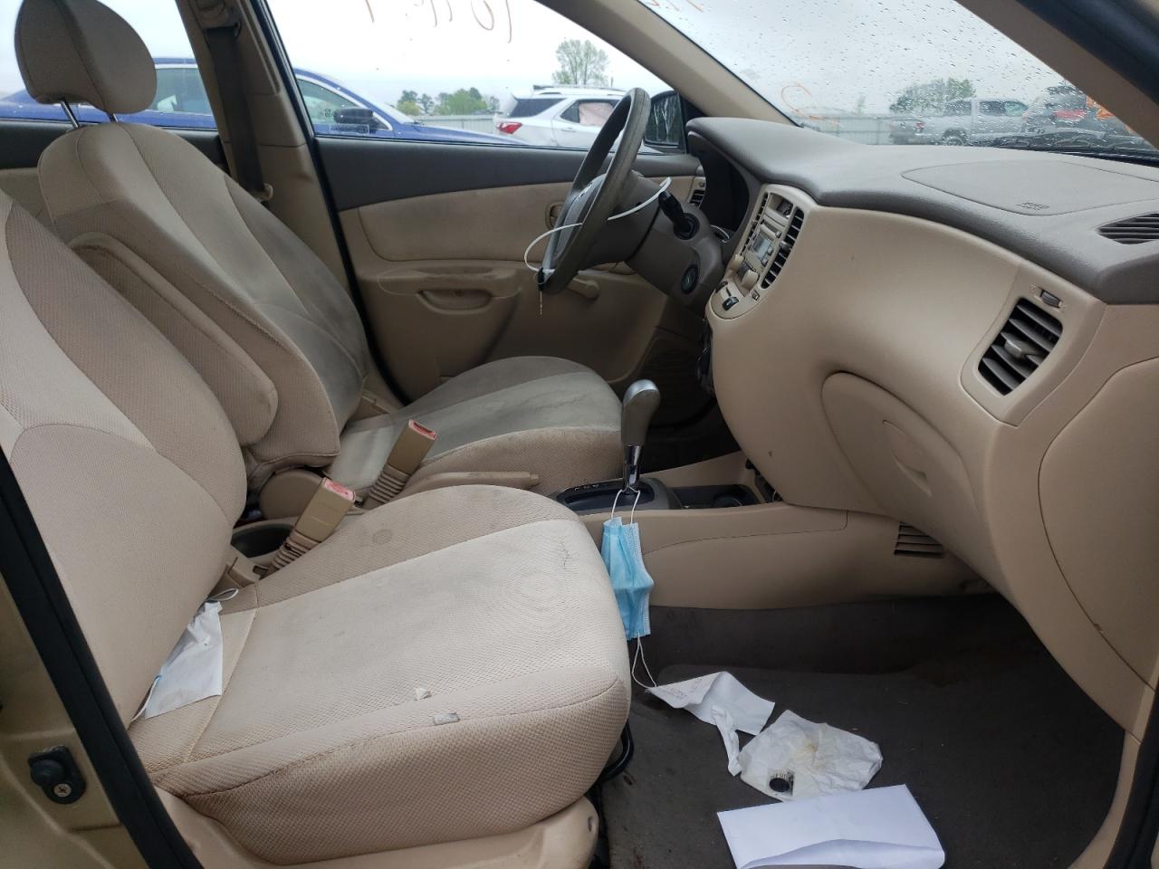 Photo 5 from auction – 2007 KIA RIO BASE with VIN KNADE123976271966