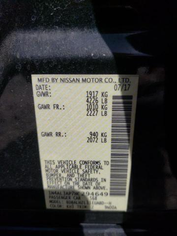 Photo 10 from auction – 2017 NISSAN ALTIMA 2.5 with VIN 1N4AL3AP7HC294649