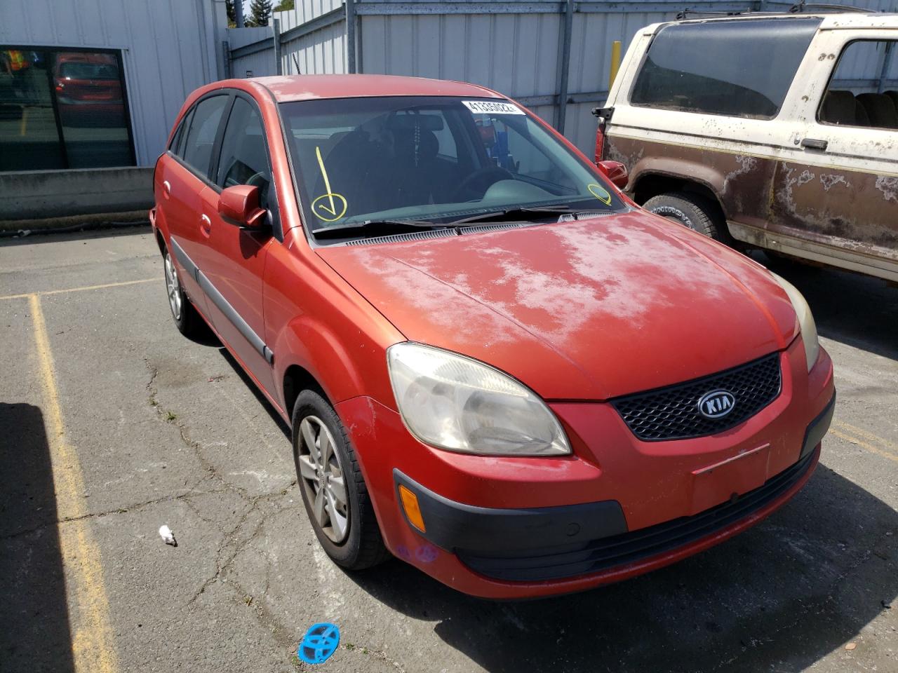 KIA RIO 5 SX 2008 with VIN KNADE163386304987 - Photo from auction