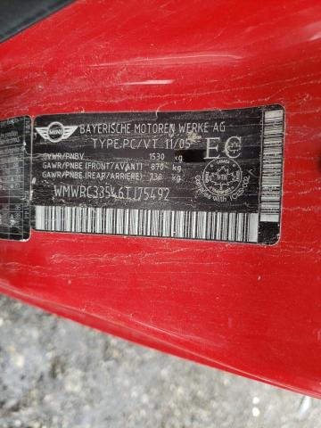Photo 10 from auction – 2006 MINI COOPER with VIN WMWRC33546TJ75492