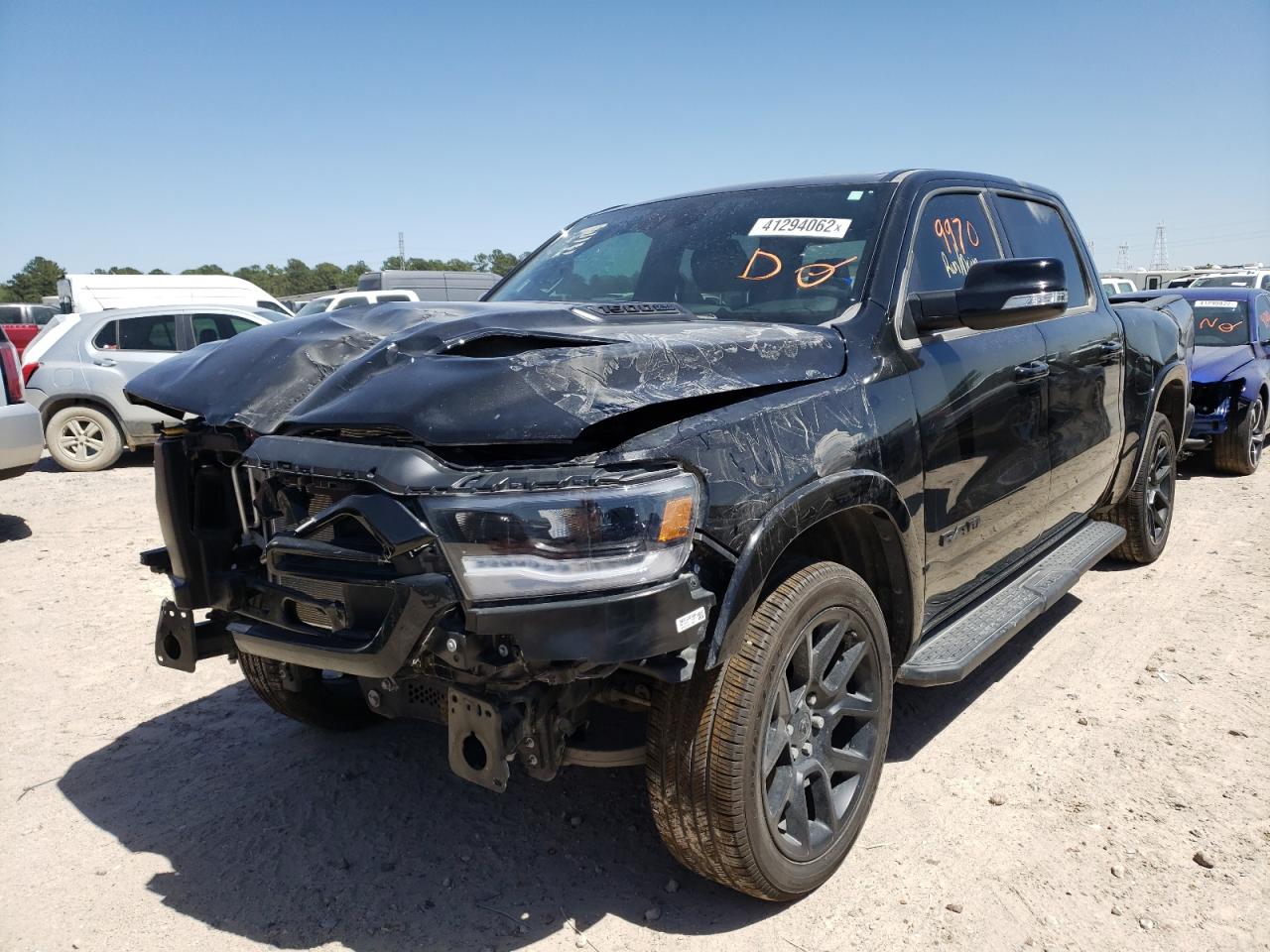 Photo 2 from auction – 2021 RAM 1500 LARAM with VIN 1C6RREJT7MN768089