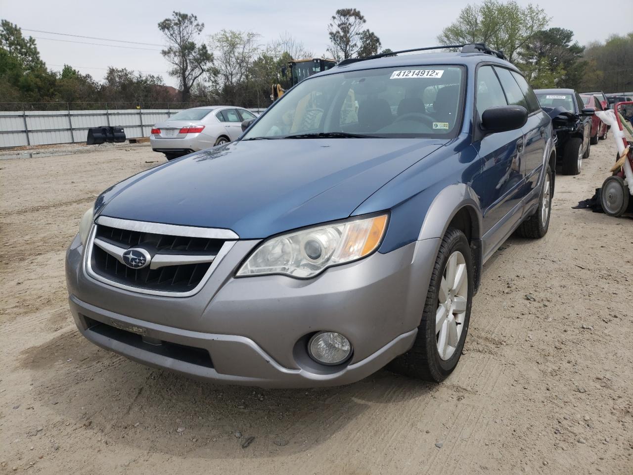 Photo 2 from auction – 2009 SUBARU OUTBACK 2. with VIN 4S4BP61C796344057