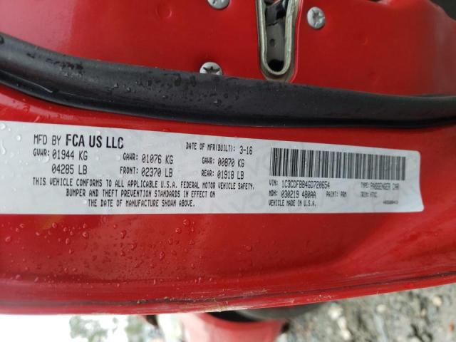 Photo 10 from auction – 2016 DODGE DART SXT with VIN 1C3CDFBB4GD720654