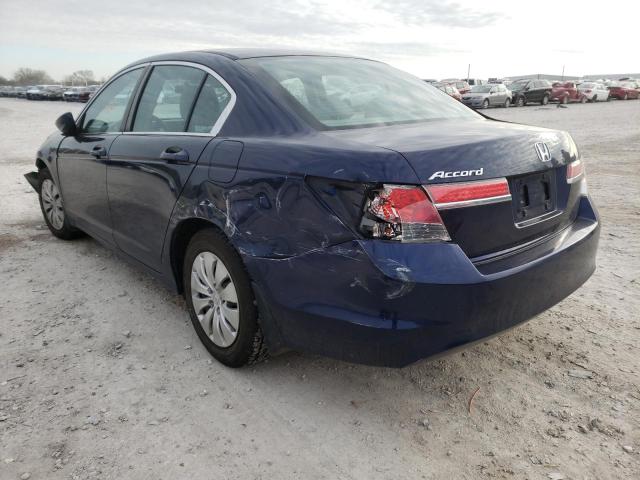 Photo 3 from auction – 2012 HONDA ACCORD LX with VIN 1HGCP2F33CA125869