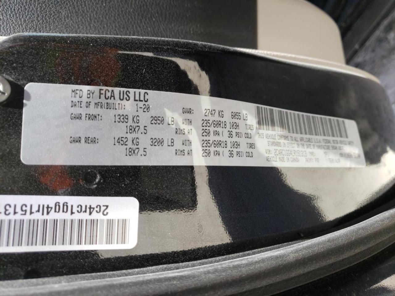 Photo 10 from auction – 2020 CHRYSLER PACIFICA L with VIN 2C4RC1GG4LR151313