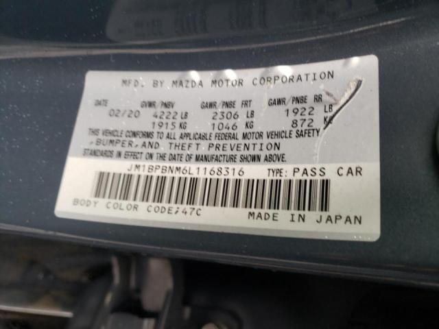 Photo 10 from auction – 2020 MAZDA 3 PREMIUM with VIN JM1BPBNM6L1168316