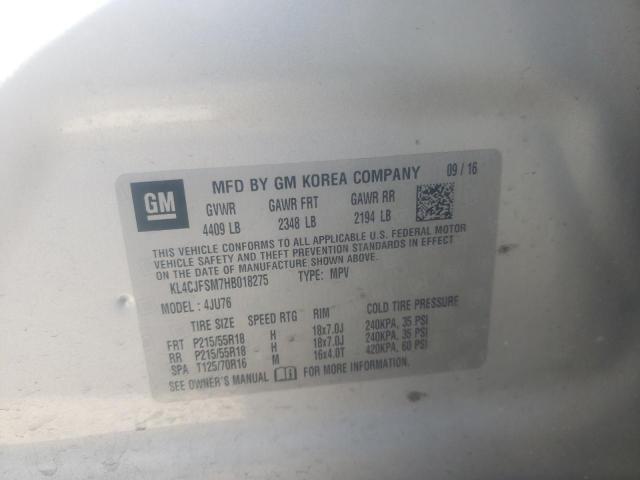 Photo 10 from auction – 2017 BUICK ENCORE PRE with VIN KL4CJFSM7HB018275