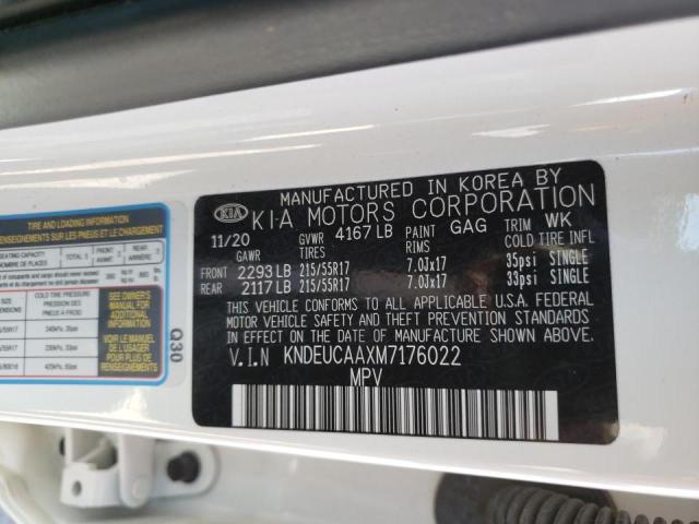 Photo 10 from auction – 2021 KIA SELTOS S with VIN KNDEUCAAXM7176022