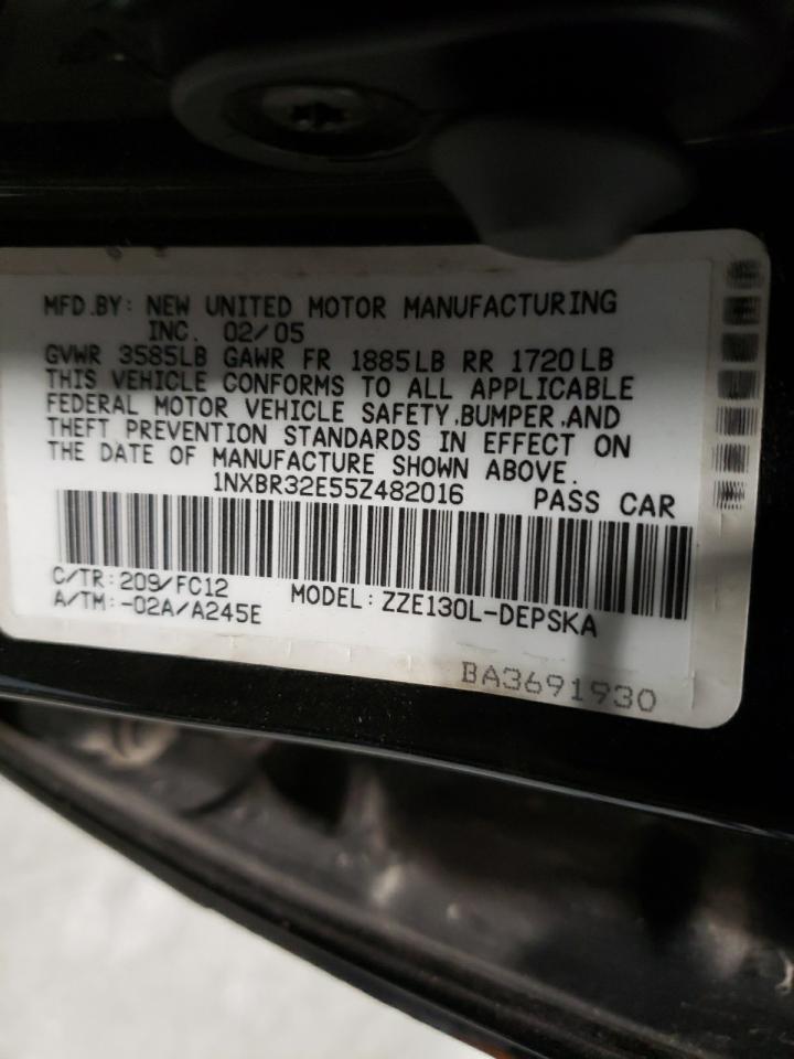 Photo 10 from auction – 2005 TOYOTA COROLLA with VIN 1NXBR32E55Z482016