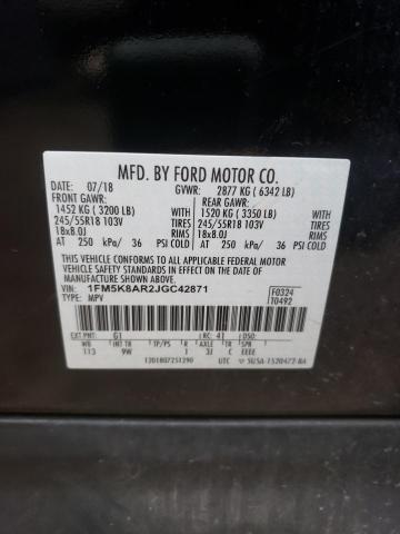 Photo 10 from auction – 2018 FORD EXPLORER P with VIN 1FM5K8AR2JGC42871