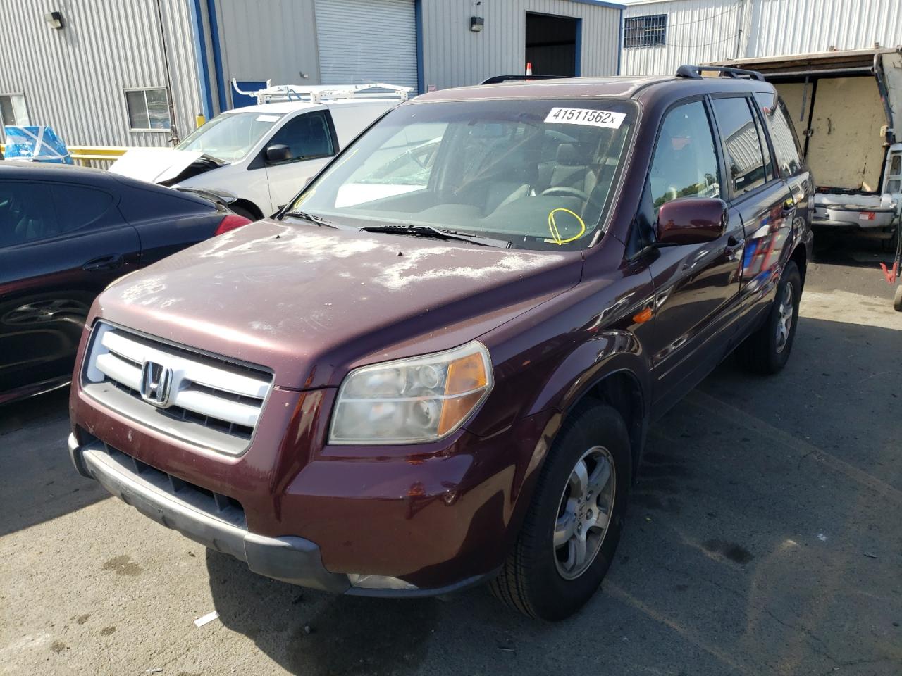 Photo 2 from auction – 2008 HONDA PILOT EXL with VIN 5FNYF18738B032897