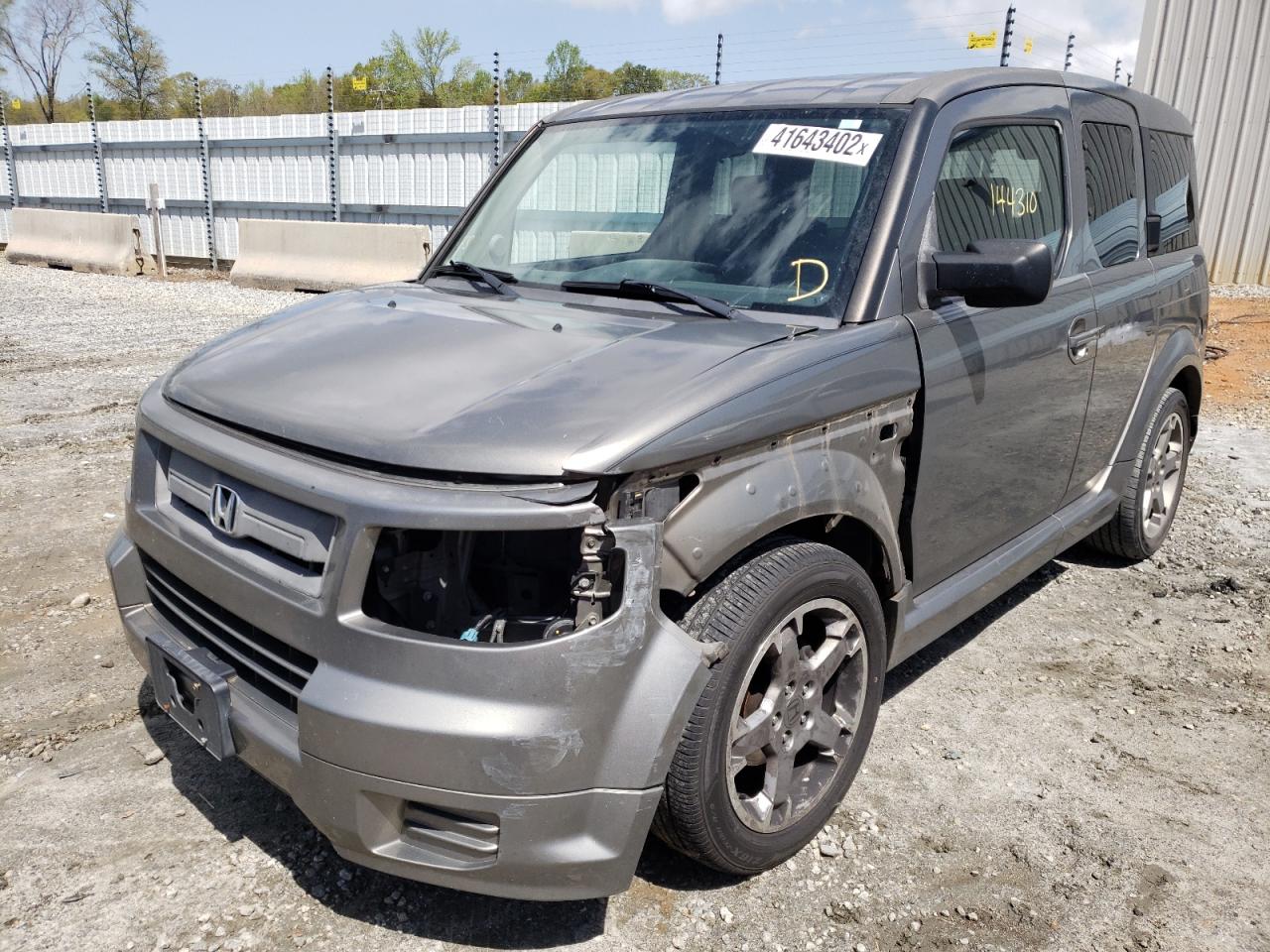 Photo 2 from auction – 2007 HONDA ELEMENT SC with VIN 5J6YH189X7L009120