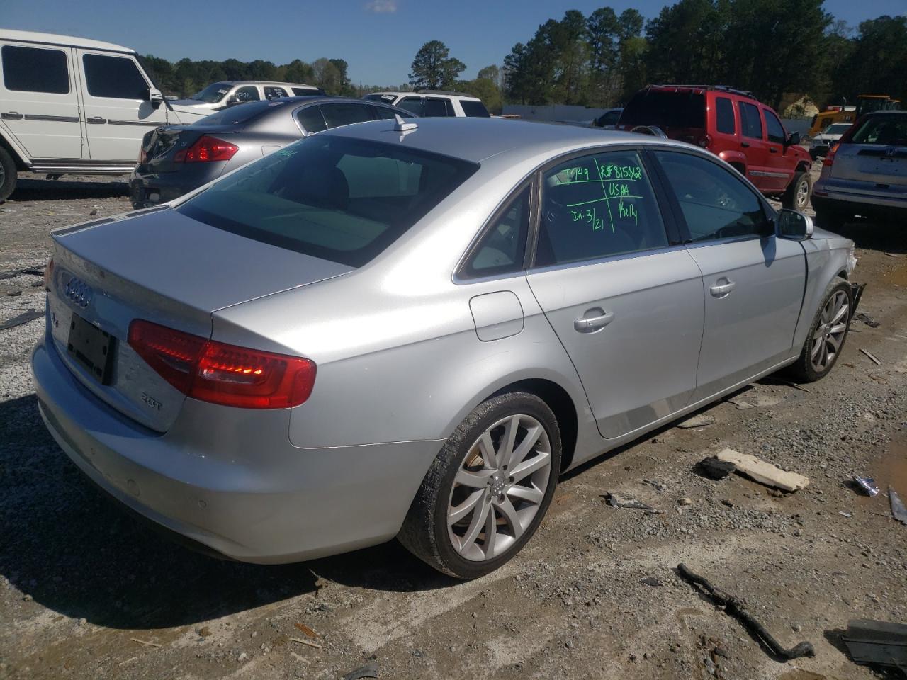 Photo 4 from auction – 2013 AUDI A4 PREMIUM with VIN WAUEFAFL1DA146125
