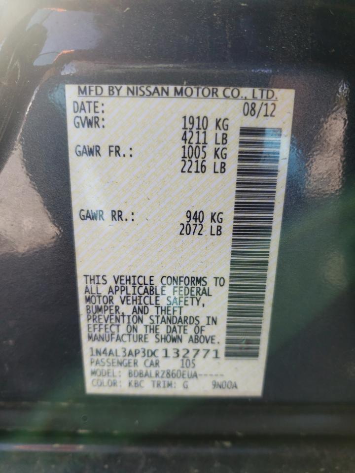 Photo 10 from auction – 2013 NISSAN ALTIMA 2.5 with VIN 1N4AL3AP3DC132771