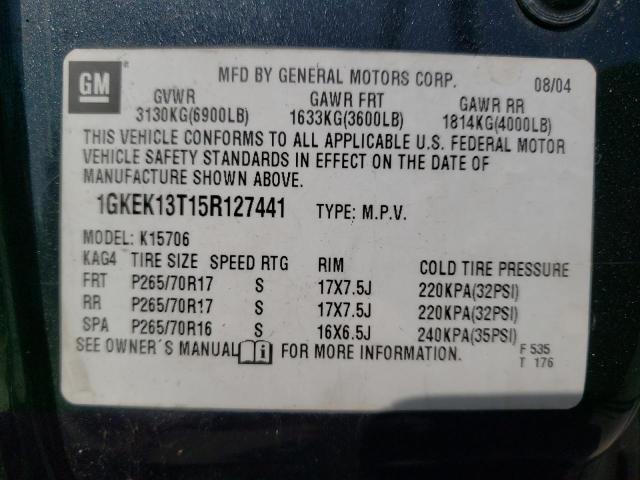 Photo 10 from auction – 2005 GMC YUKON with VIN 1GKEK13T15R127441